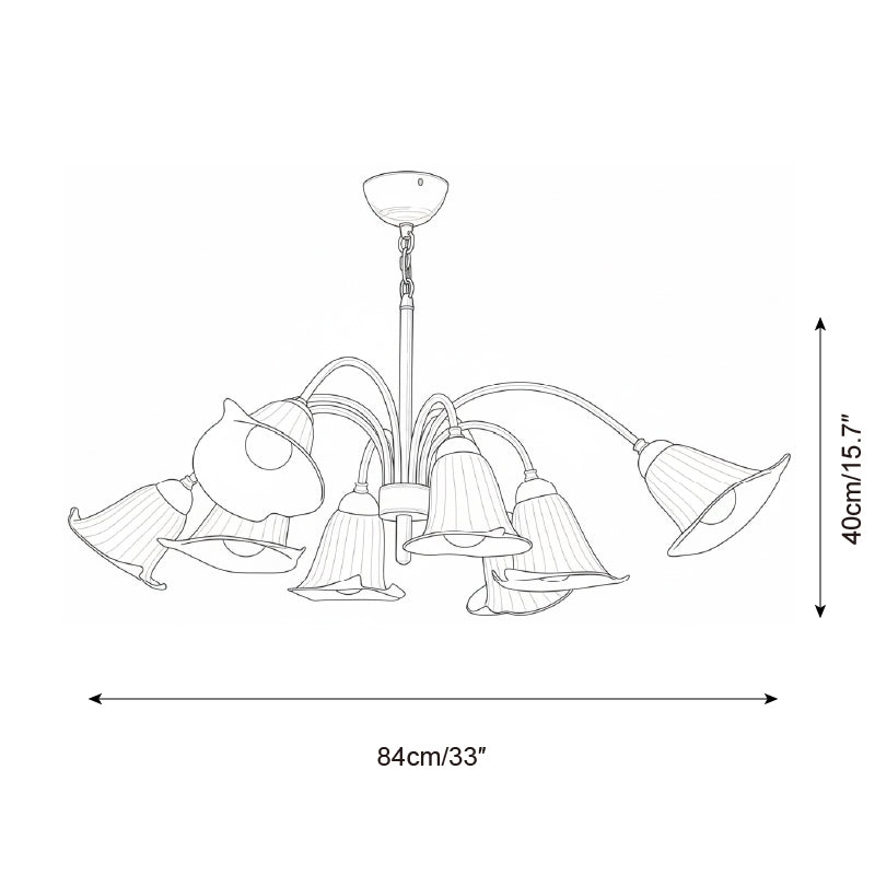 Vellina Petal Chandelier T1506
