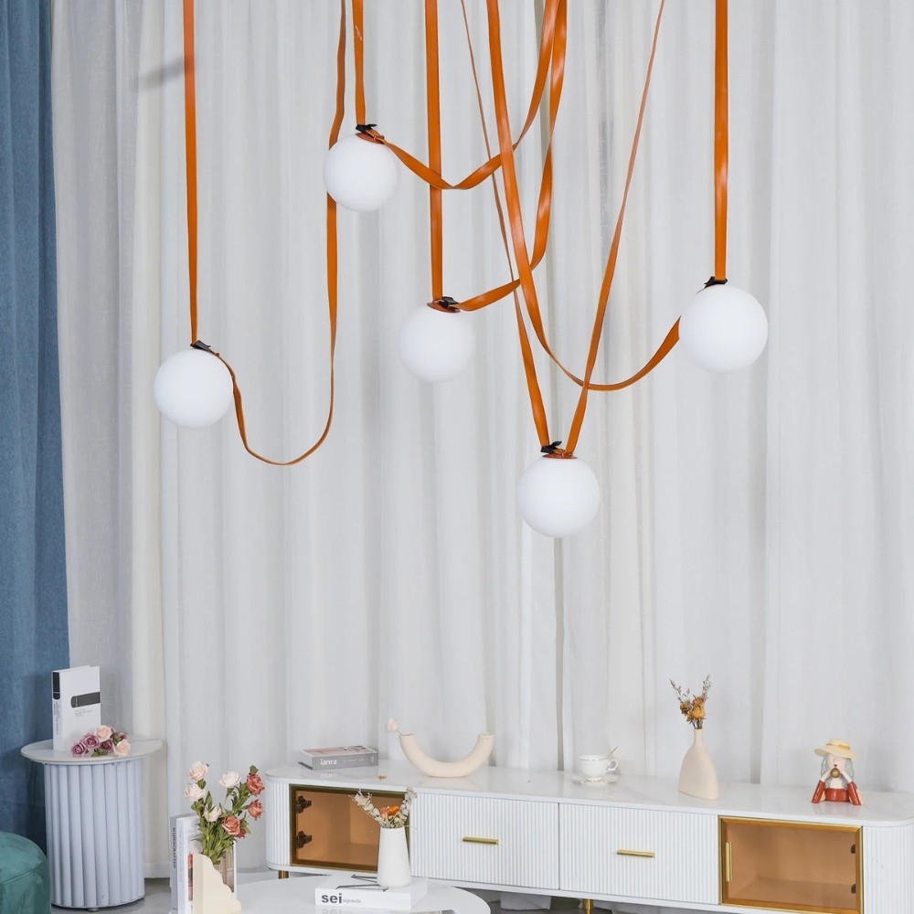 Flexible Belt-Style Pendant Lamp for Customizable Ambient Light S241