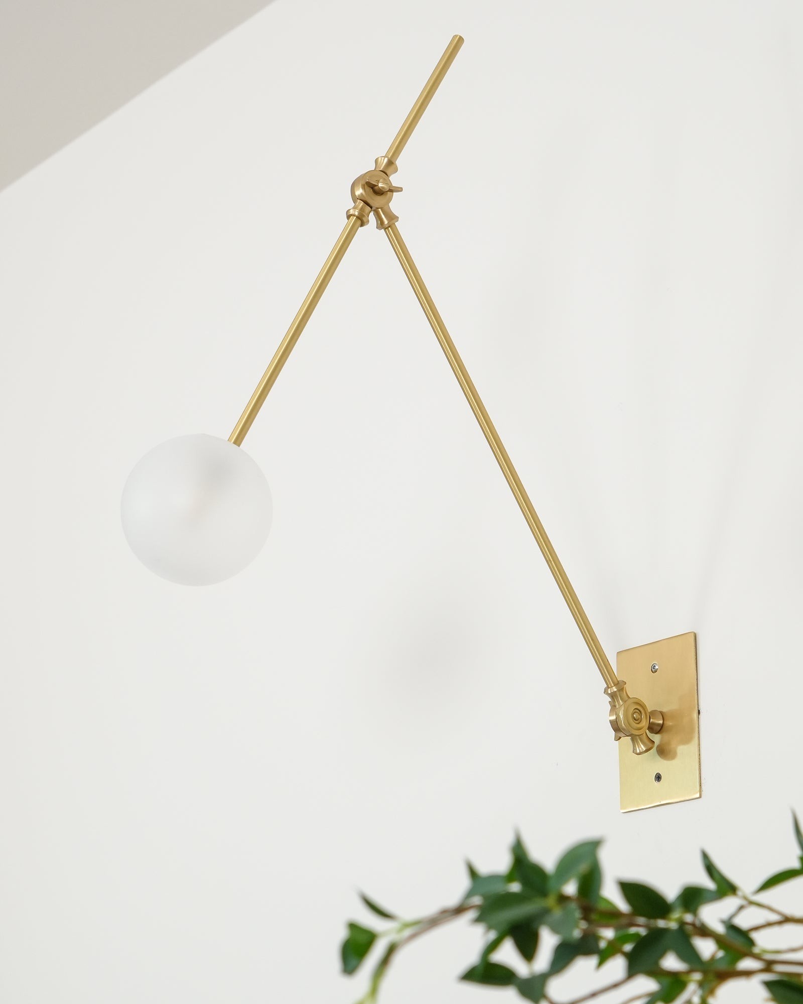 Vintage Metal Adjustable Swing Arm Wall Lamp G37