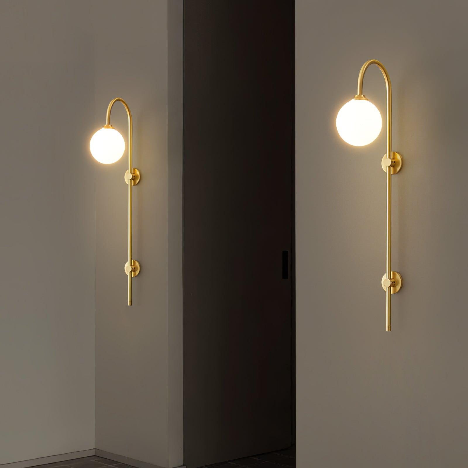 Globe Brass Wall Sconce M451