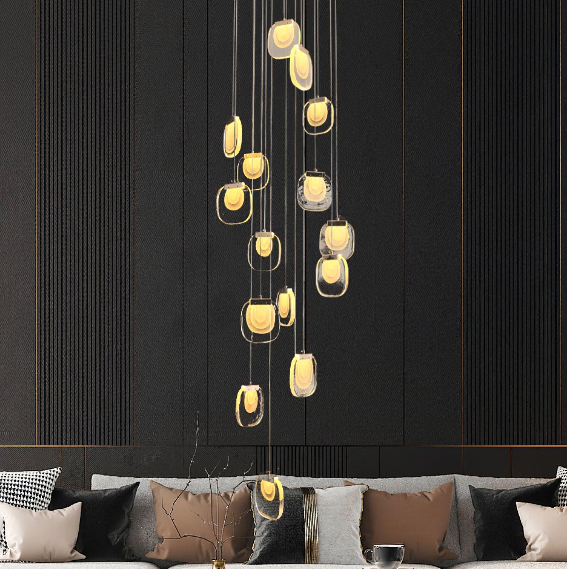 Glass Ripples Pendant Lamp M156