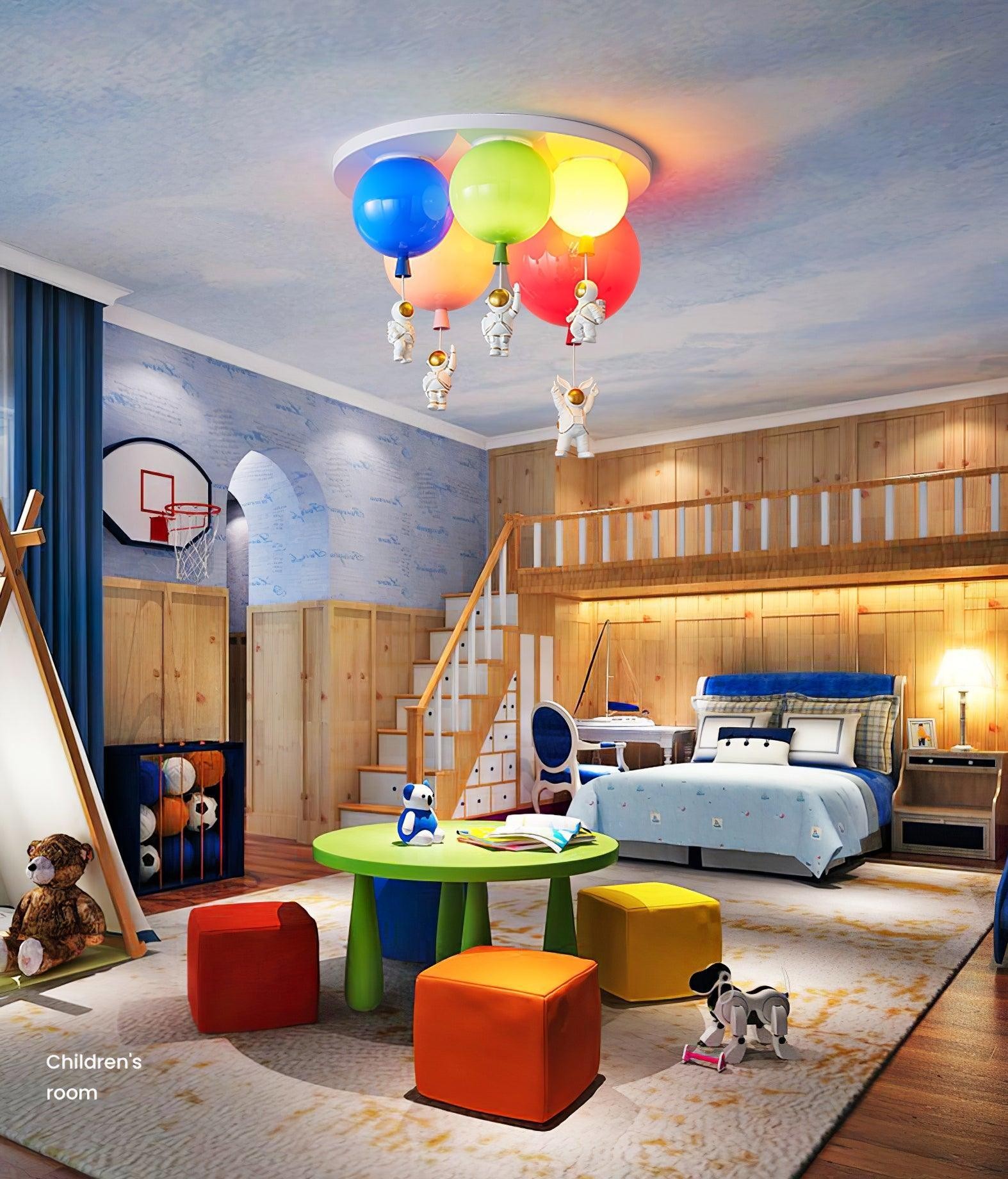 Astronaut Glossy Balloon Ceiling Lamp M390