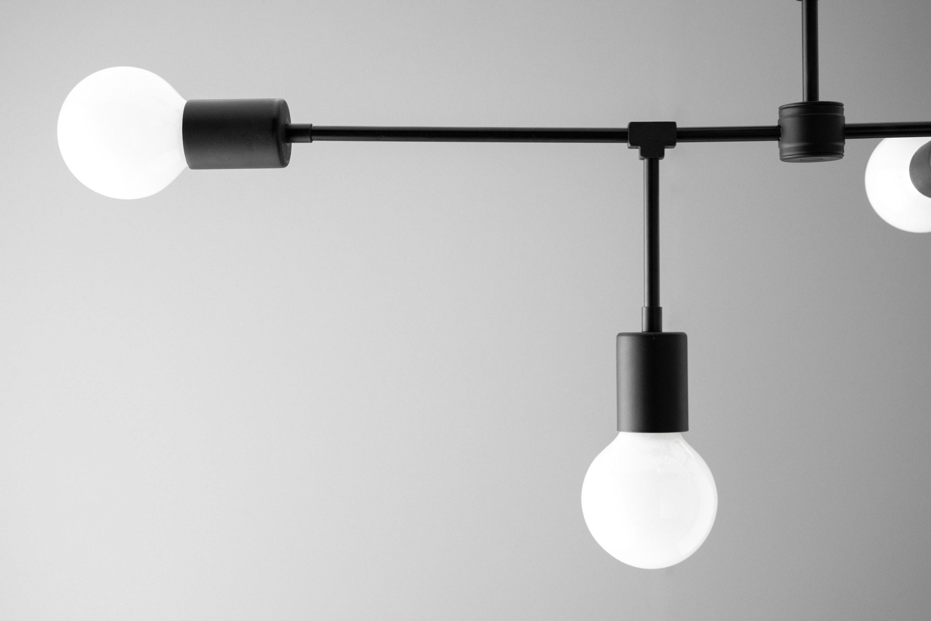 Mobilux Line 5 Light Chandelier - Modern Ceiling Hanging Lamp for Dining Room T355