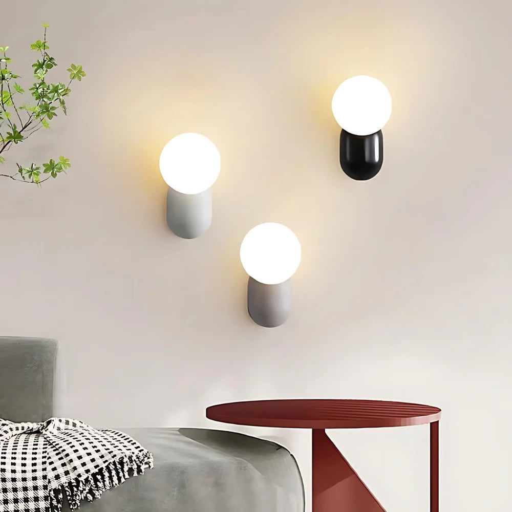 Luma Nordic Glass Orb Wall Light T2008