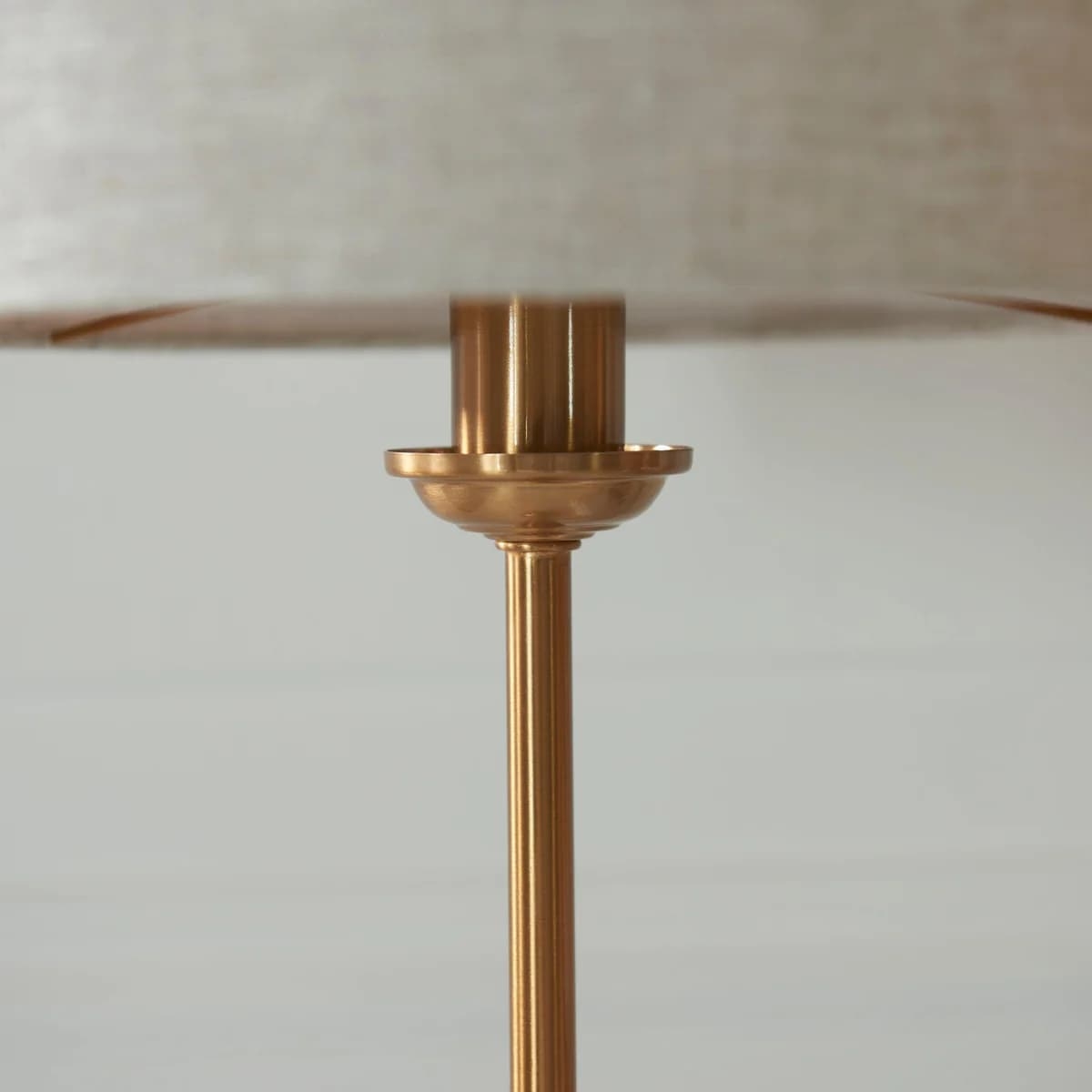 Tela 1‑Light and 3‑Light Table Lamp - Modern Linen & Metal for Bedside or Living Room T847