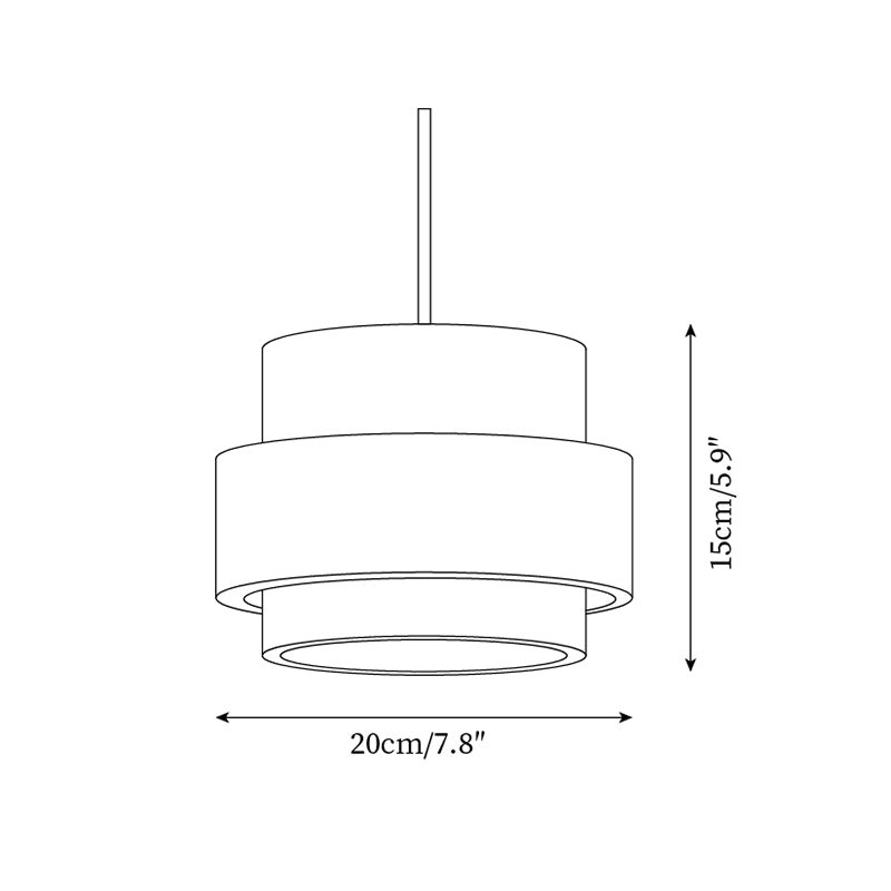 Travertine Drum Minimal Pendant - Kitchen Island Light M169