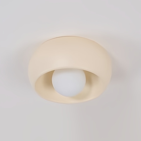 Aurelox Round Flush Mount Ceiling Light Clean Geometric Fixture - Contemporary Indoor Lighting T1145