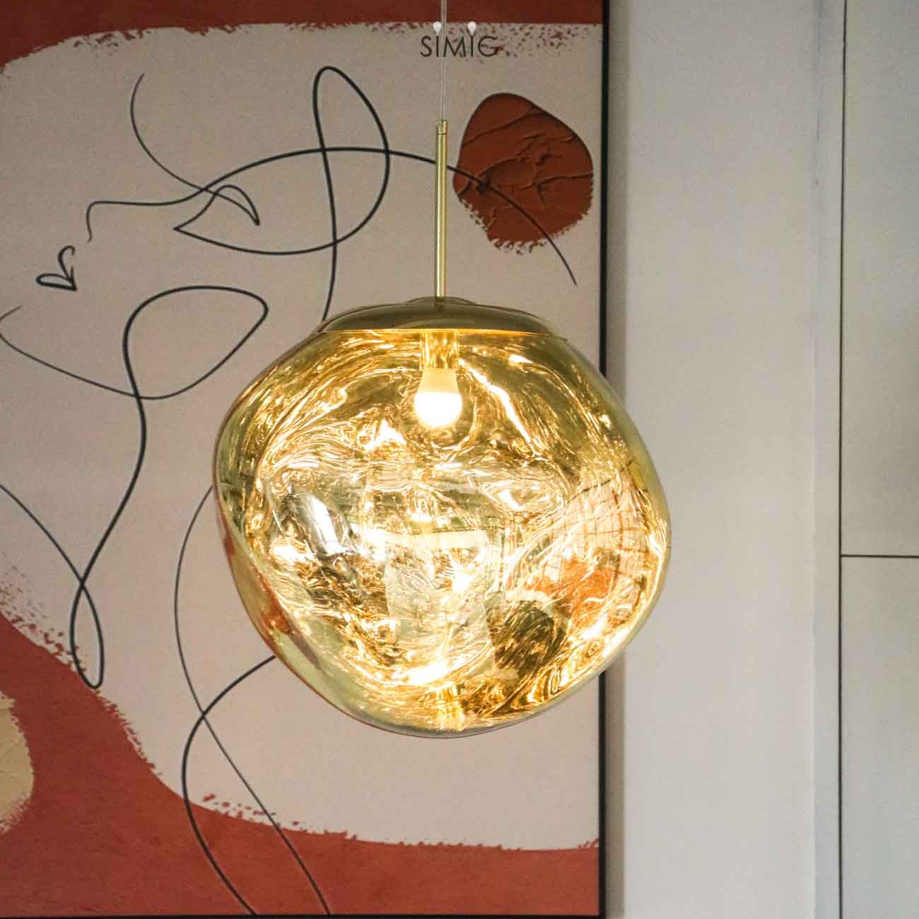 Dynamic Surface Pendant Light For Living Room S208