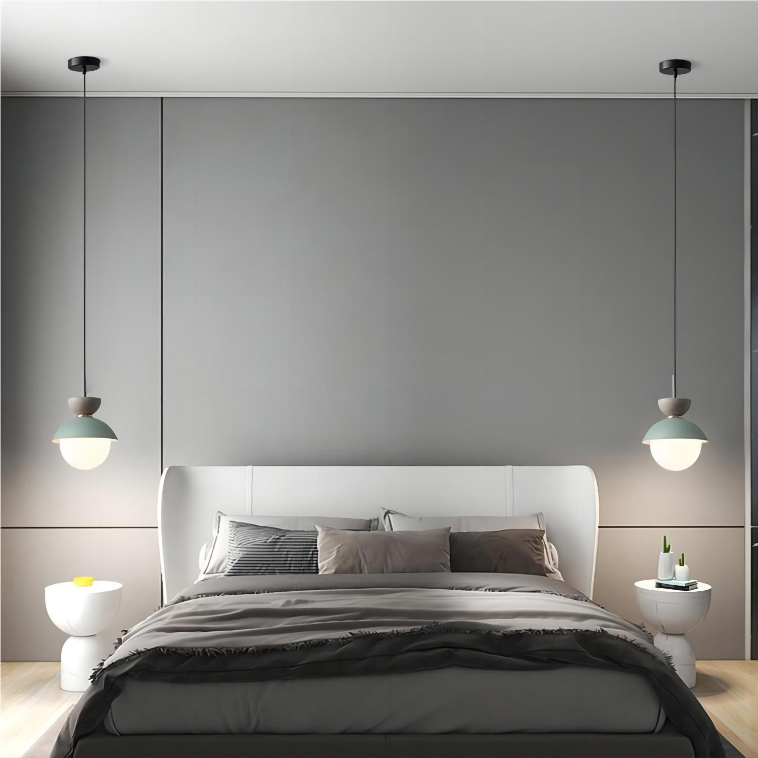 Scandinavian Macaroon Pendant Light with Aluminum for Bedroom
