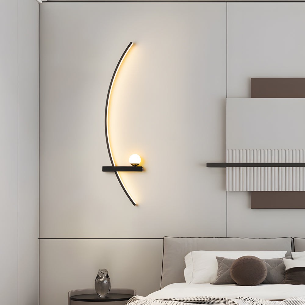 21'' Curved Strip 3 Step Dimming LED Wall Sconce G03