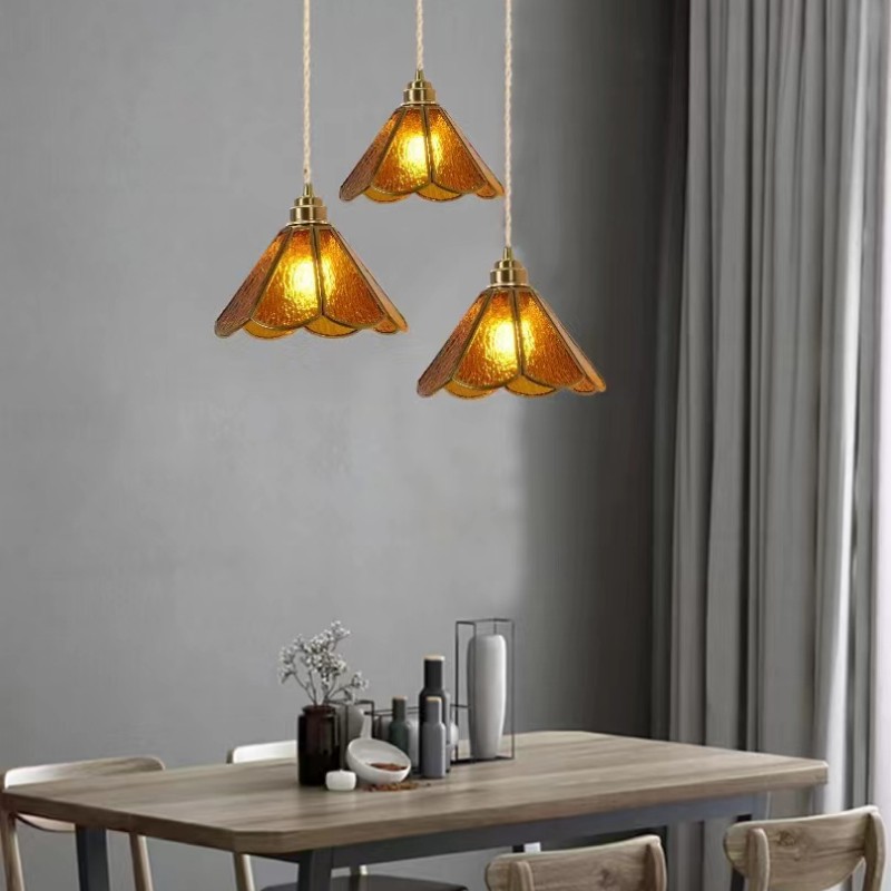 Stained Glass Vintage Pendant Light