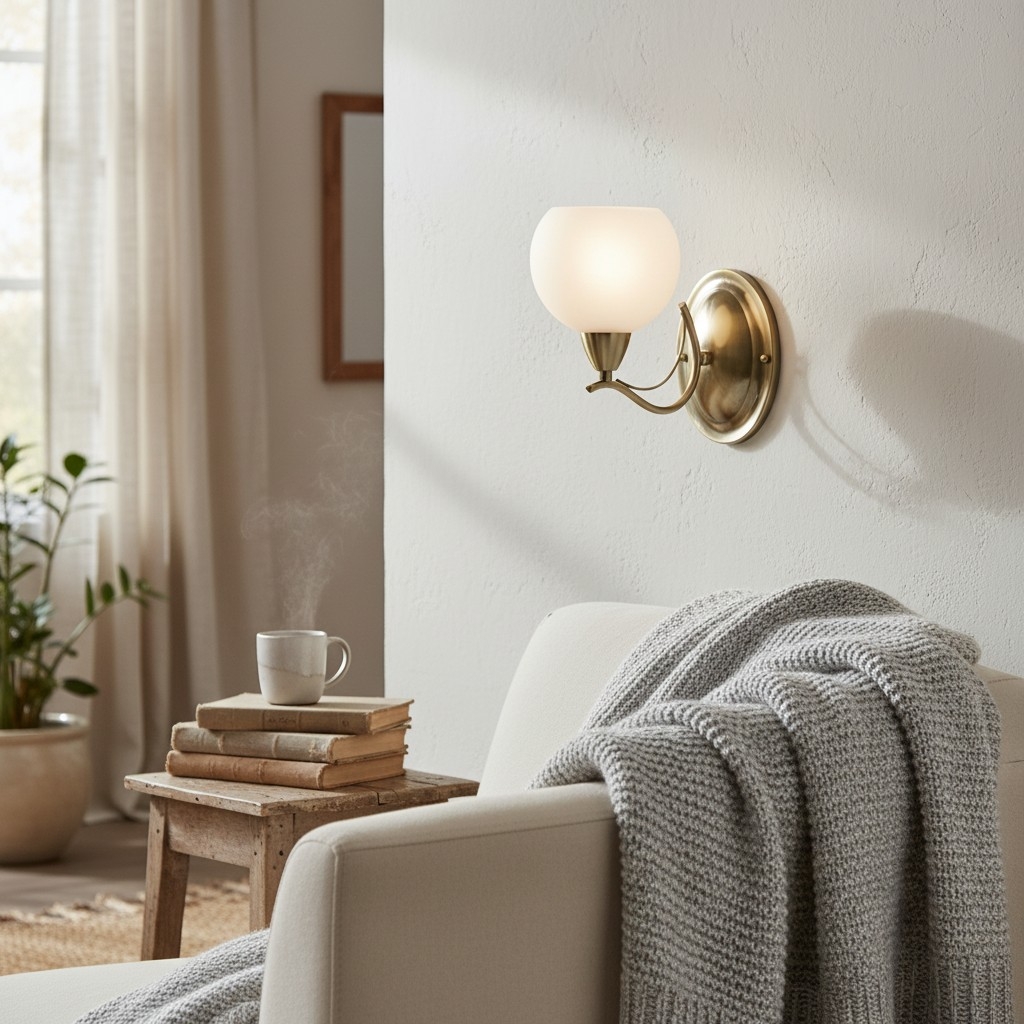 Armicora Modern Curved Wall Light - Elegant Decorative Fixture for Living Rooms & Bedrooms T977