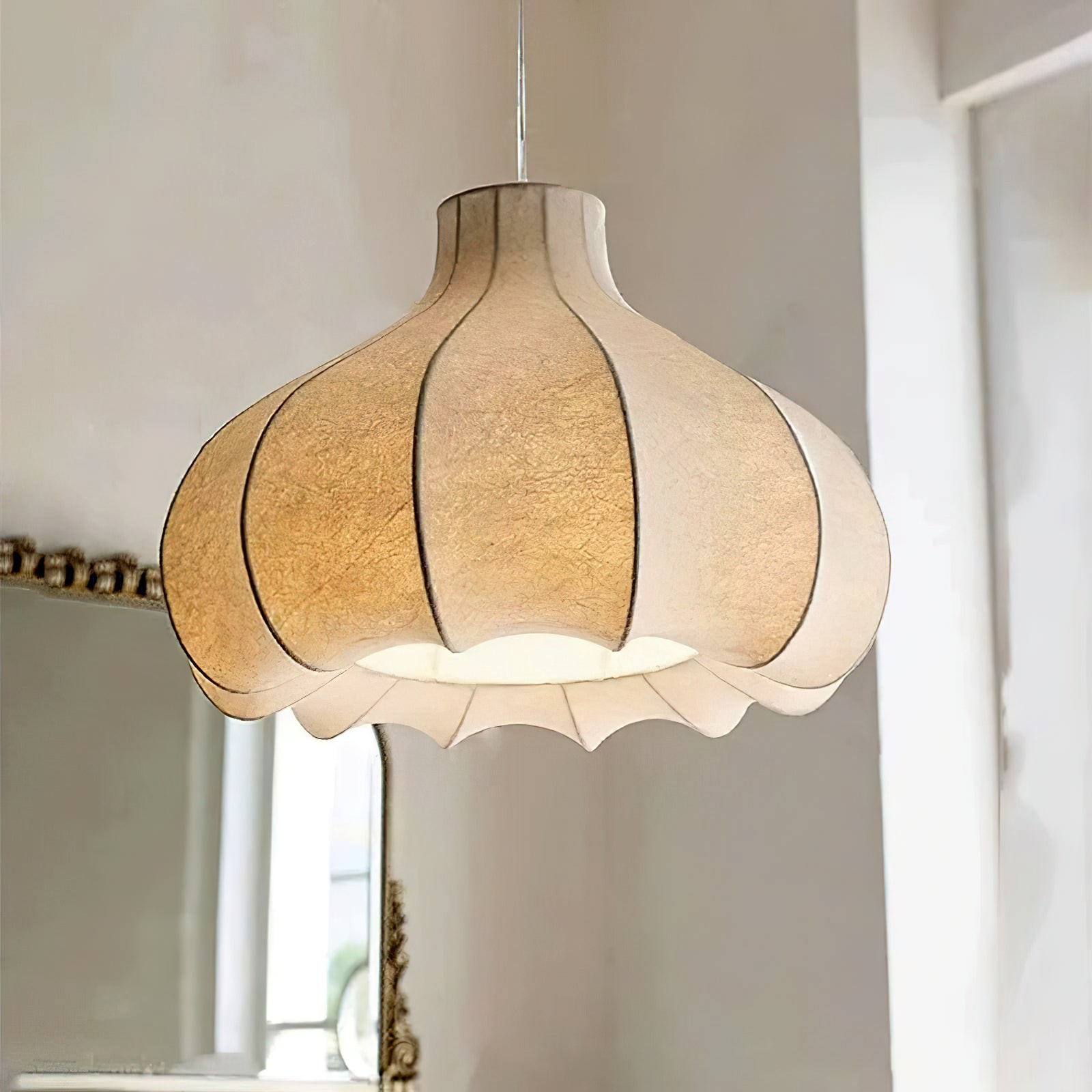 Onion Bubble Silk Pendant Lamp M434