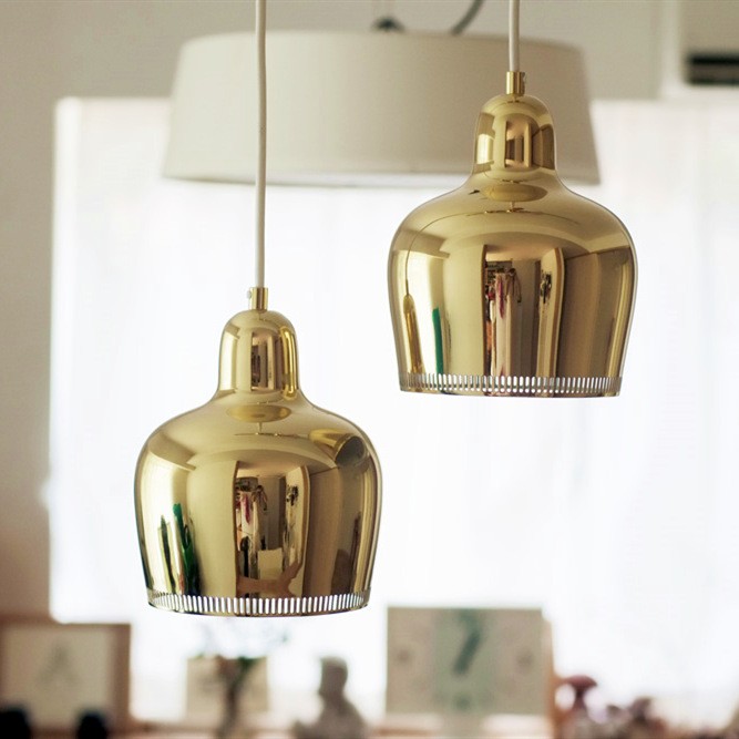 Golden Bell Pendant Lamp