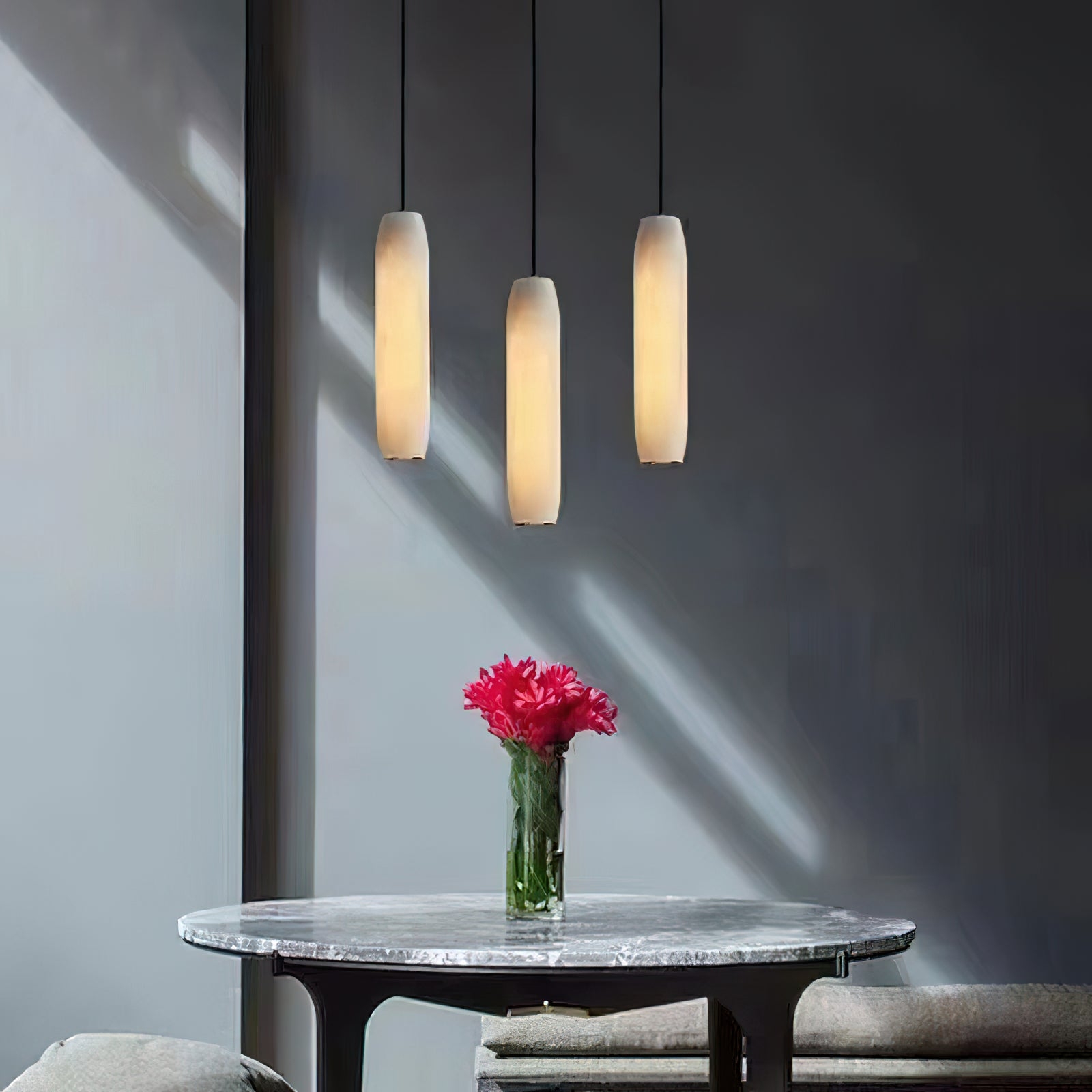 Alabaster Flute Pendant Light T1660