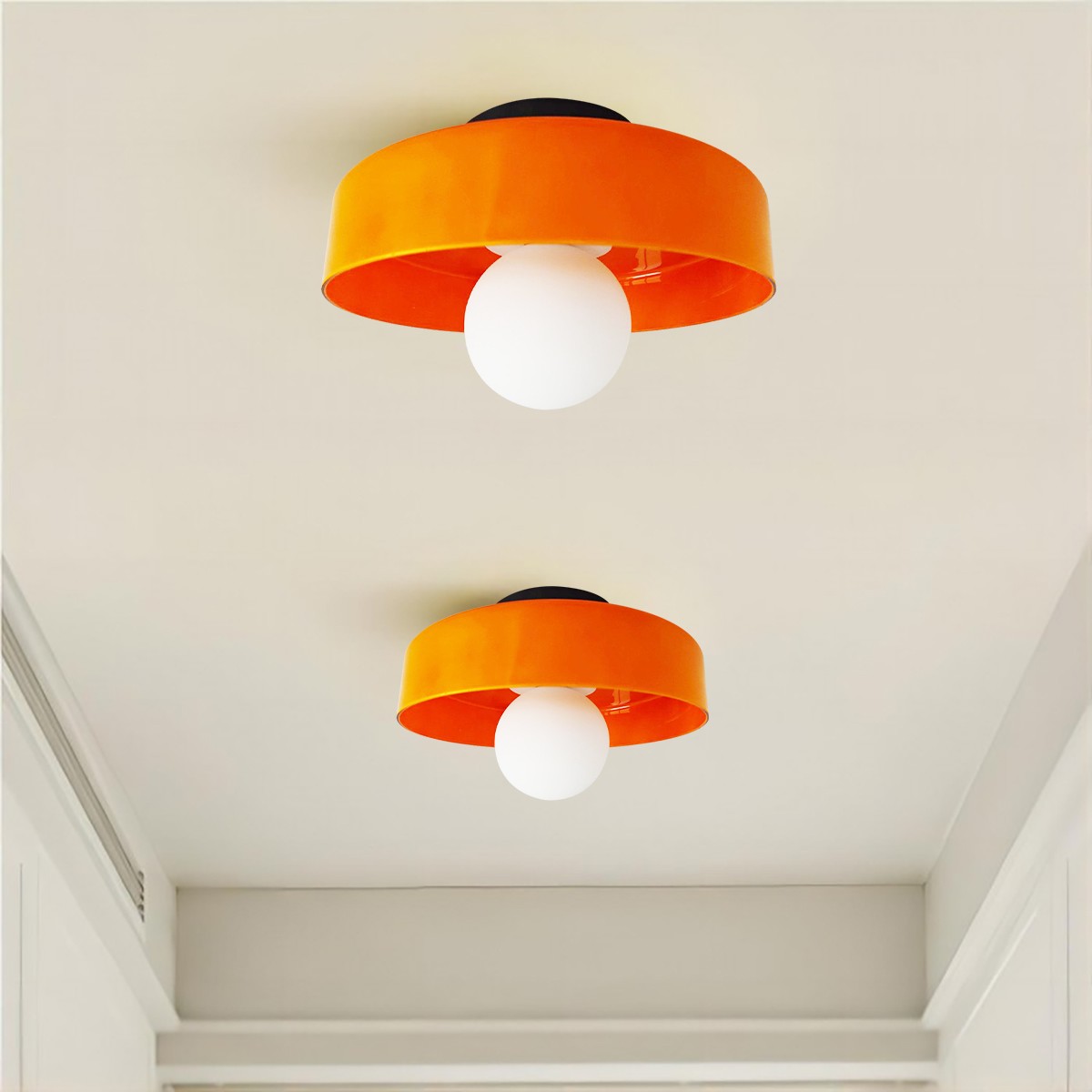 Modern Round Flush Mount Morandi Ceiling Light S80