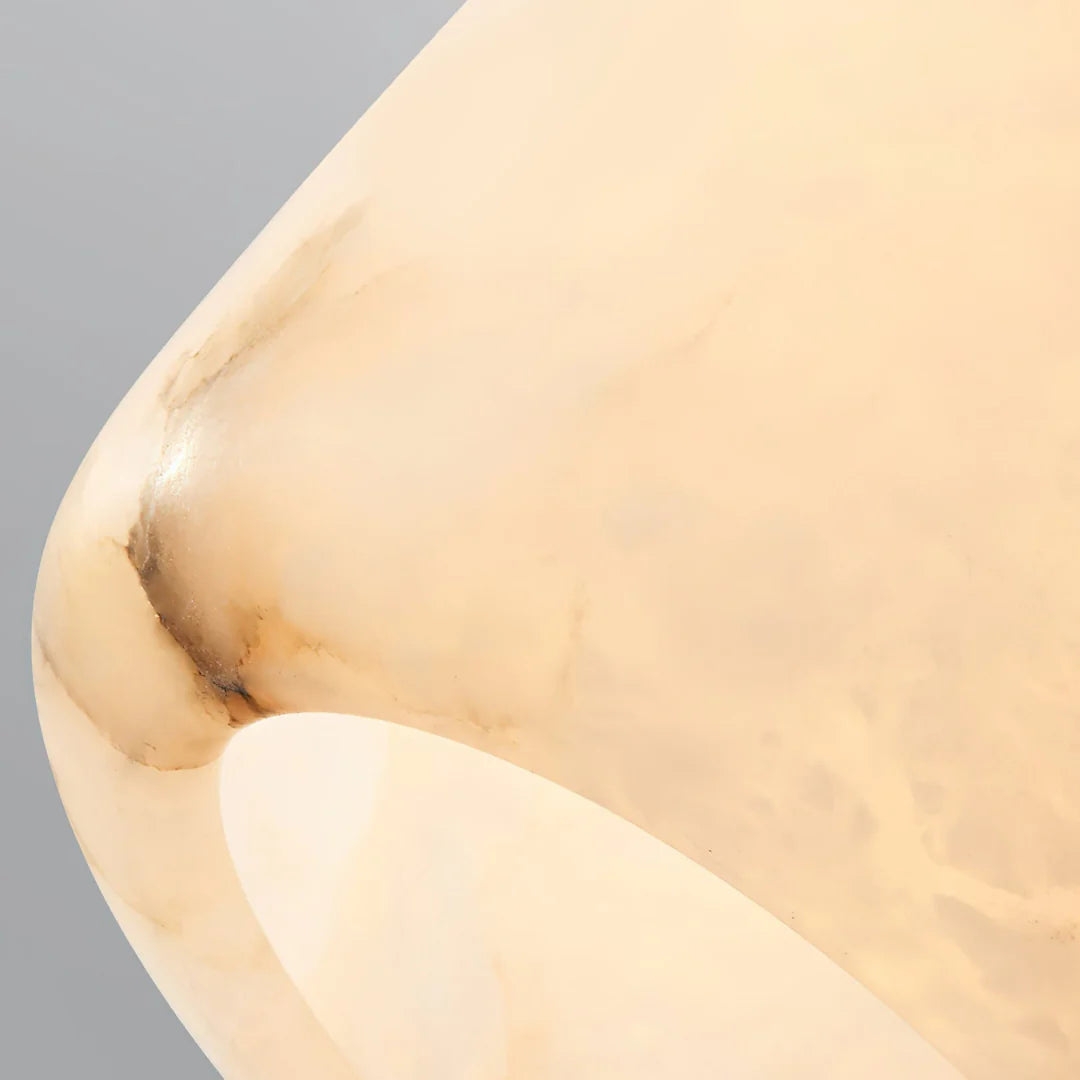 Velia Acorn Alabaster Minimalist Pendant Light T2168