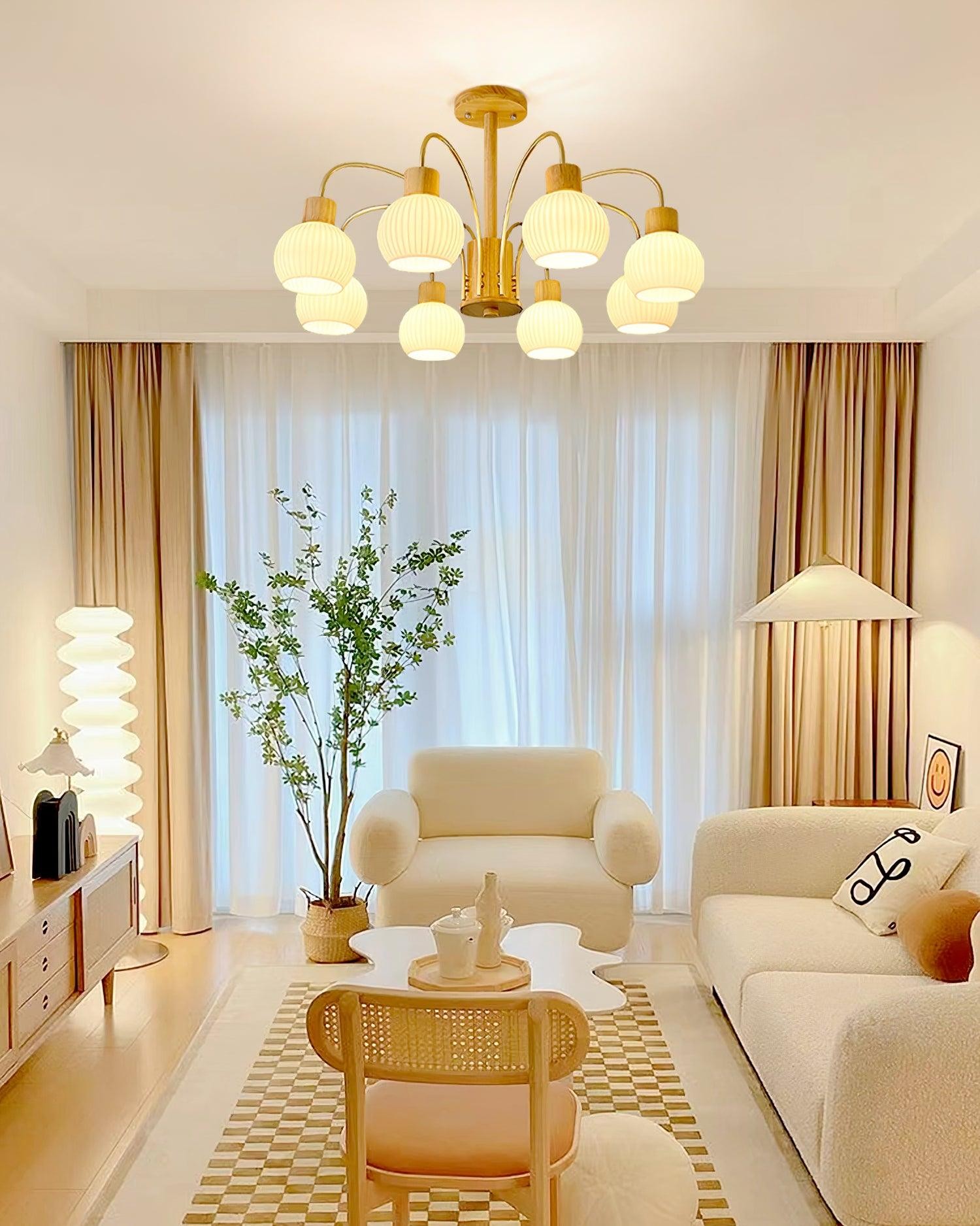 Wabi-sabi Wooden Chandelier M459