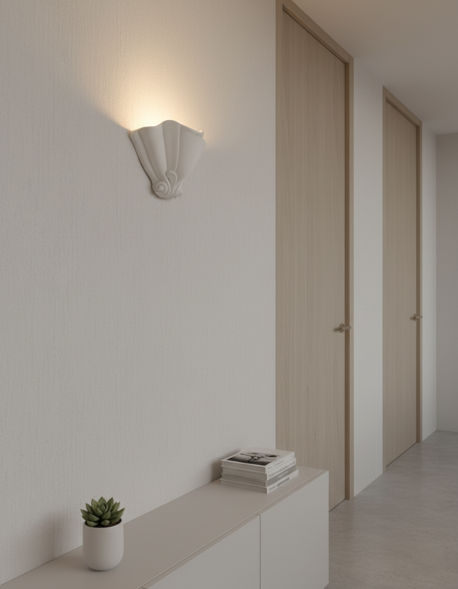 Roche Plaster Wall Lamp T1289