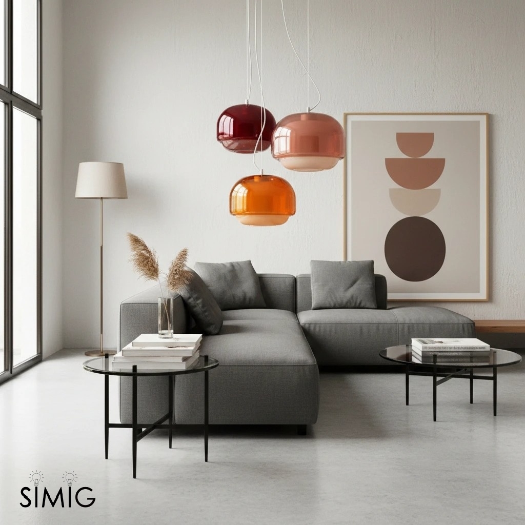 Clinco Layered Glass Hanging Lamp ‑ Chic Design for Living Room S251