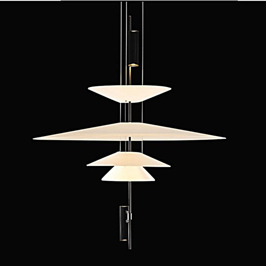 Plumeo Chandelier - Modern Layered LED Pendant for Living Room