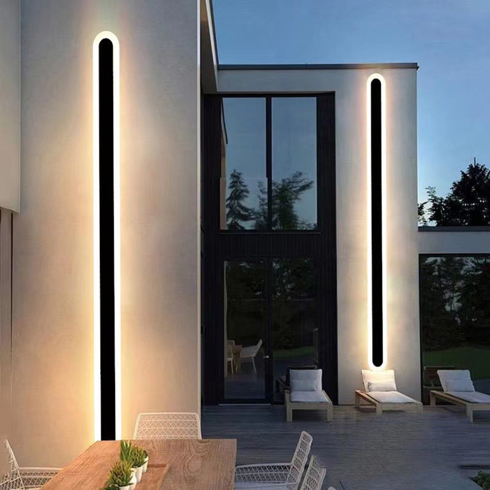 Edge Minimalist Metal Oval IP65 WaterProof Outdoor Wall Light T2099