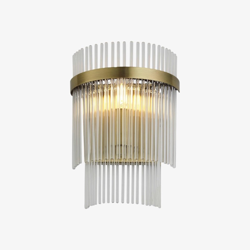 RibGlow Minimalist Glass Rod Wall Light - Elegant Accent Sconce for Home T867