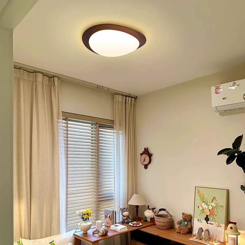 Pebble Walnut Ceiling Light M335