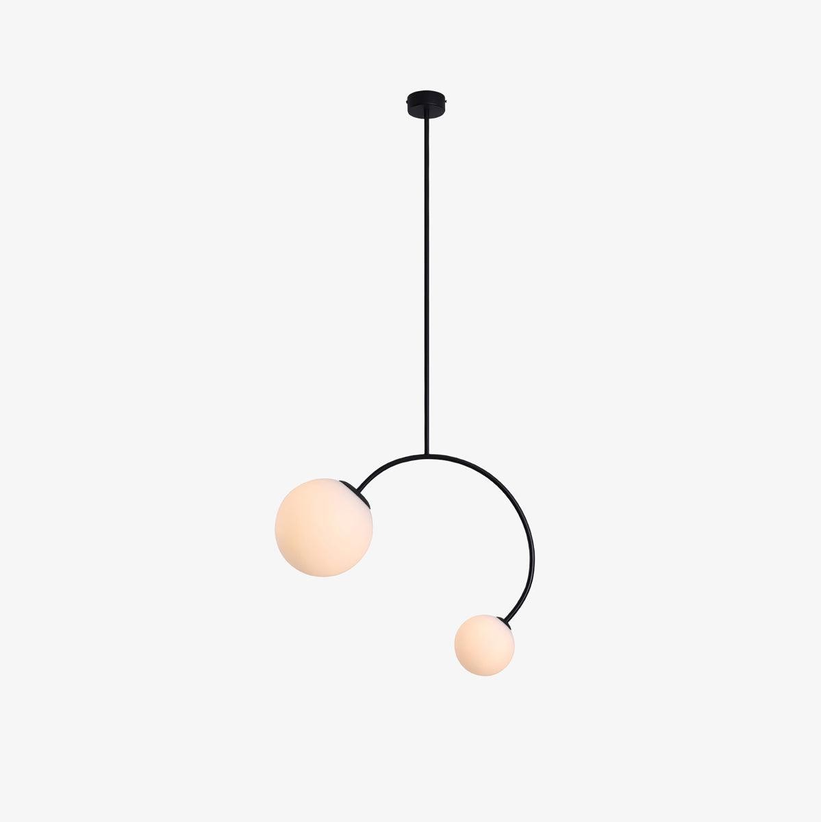 Creative Double Heads Glass Pendant Lamp M389