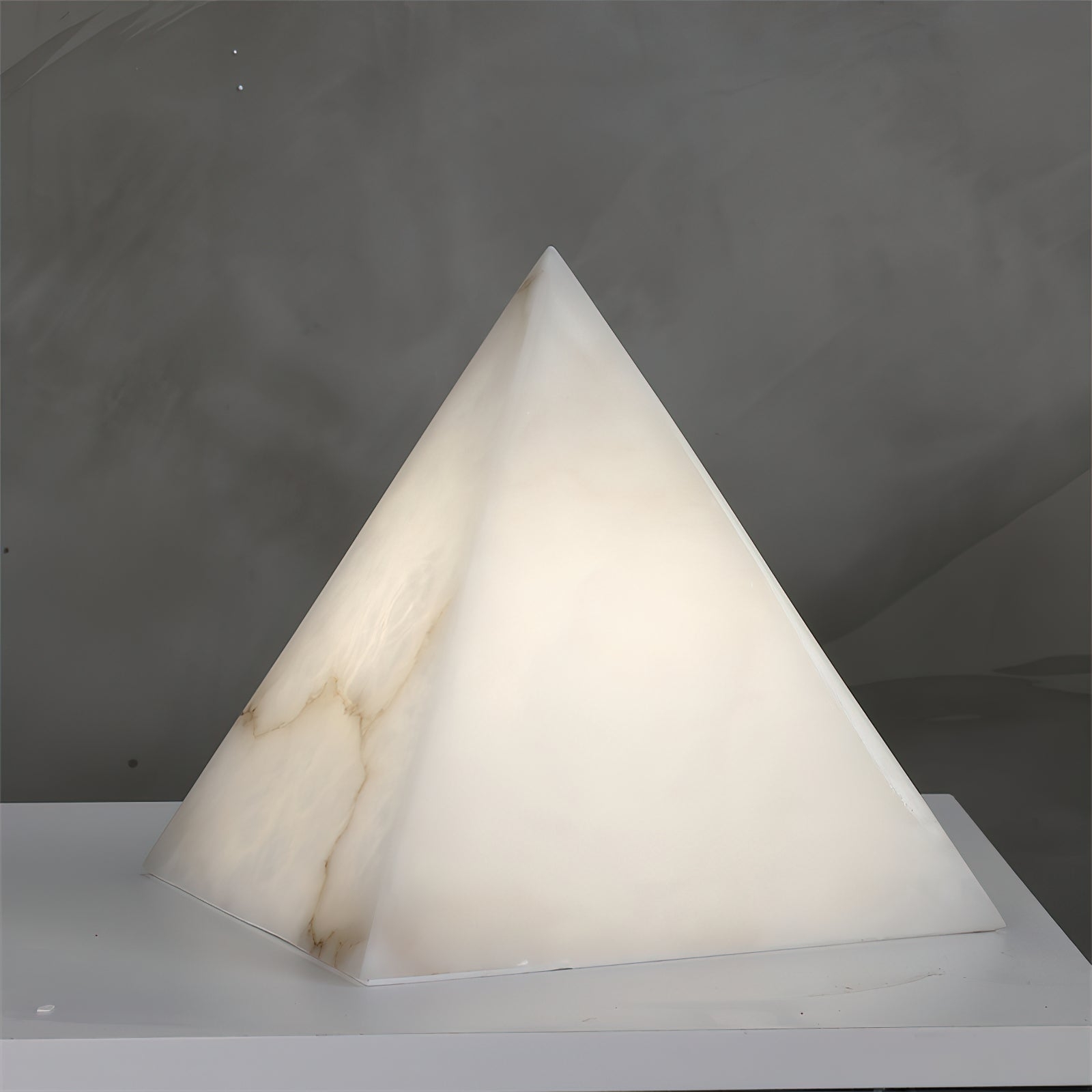 Alabaster Pyramid Table Lamp T1652