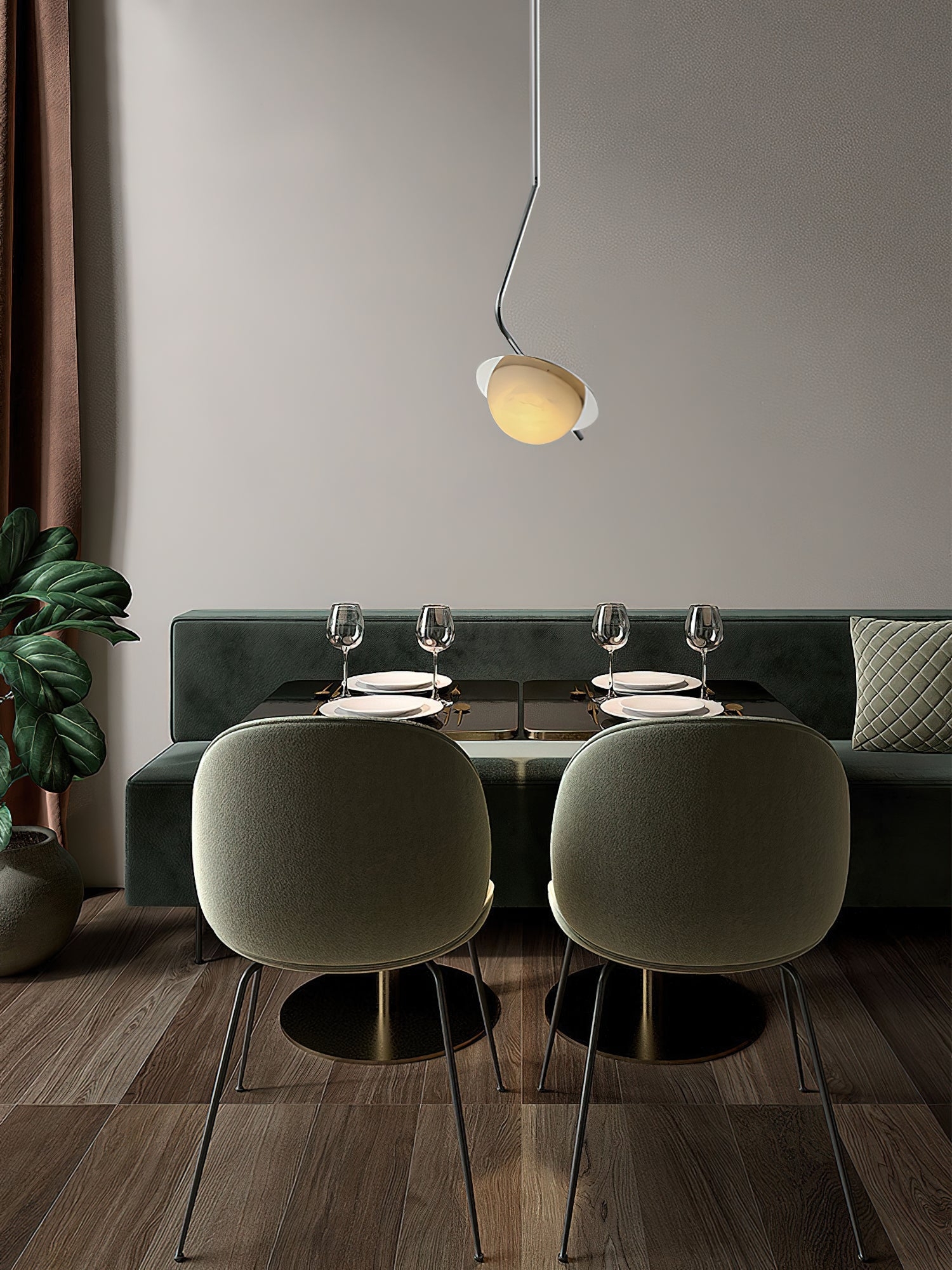 Chic Luminance Alabaster Pendant Light T1662