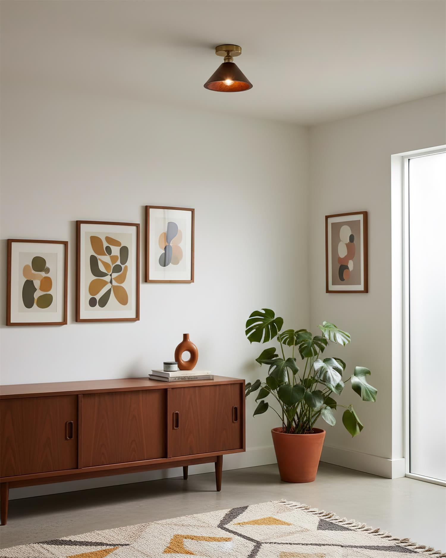 Collar Wood Ceiling Lamp T1459