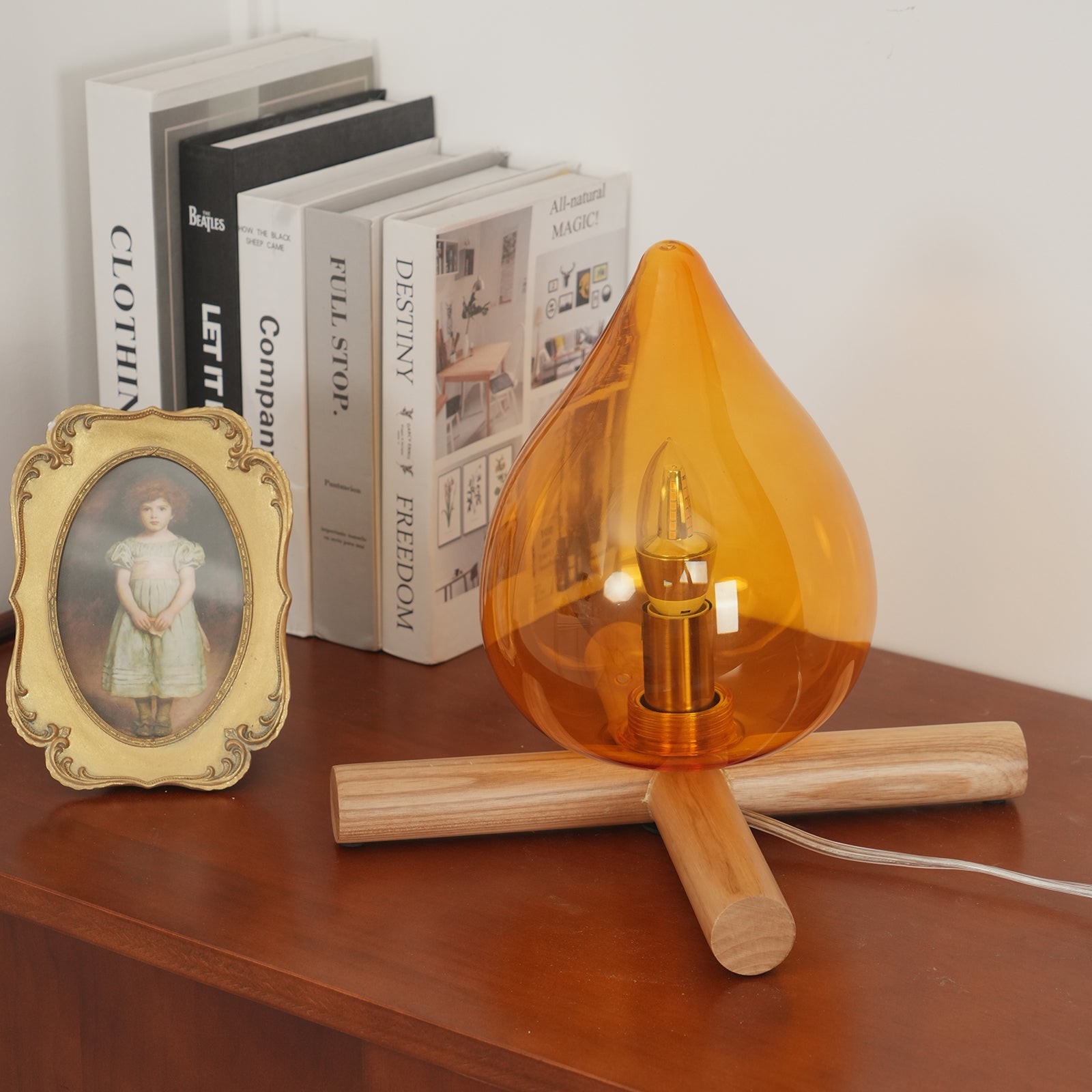 Funny Fire Shape Small Flame Table Lamp M55