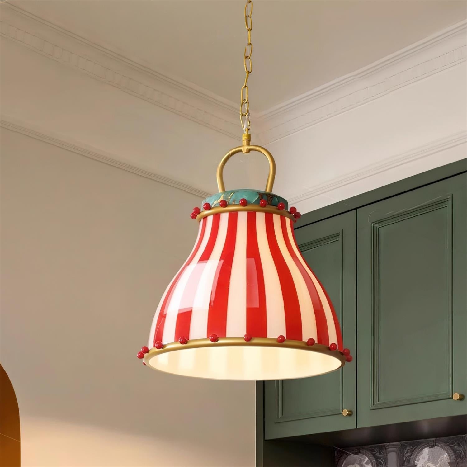 Festilo Circus Striped Glass Pendant for Dining & Living Spaces M66