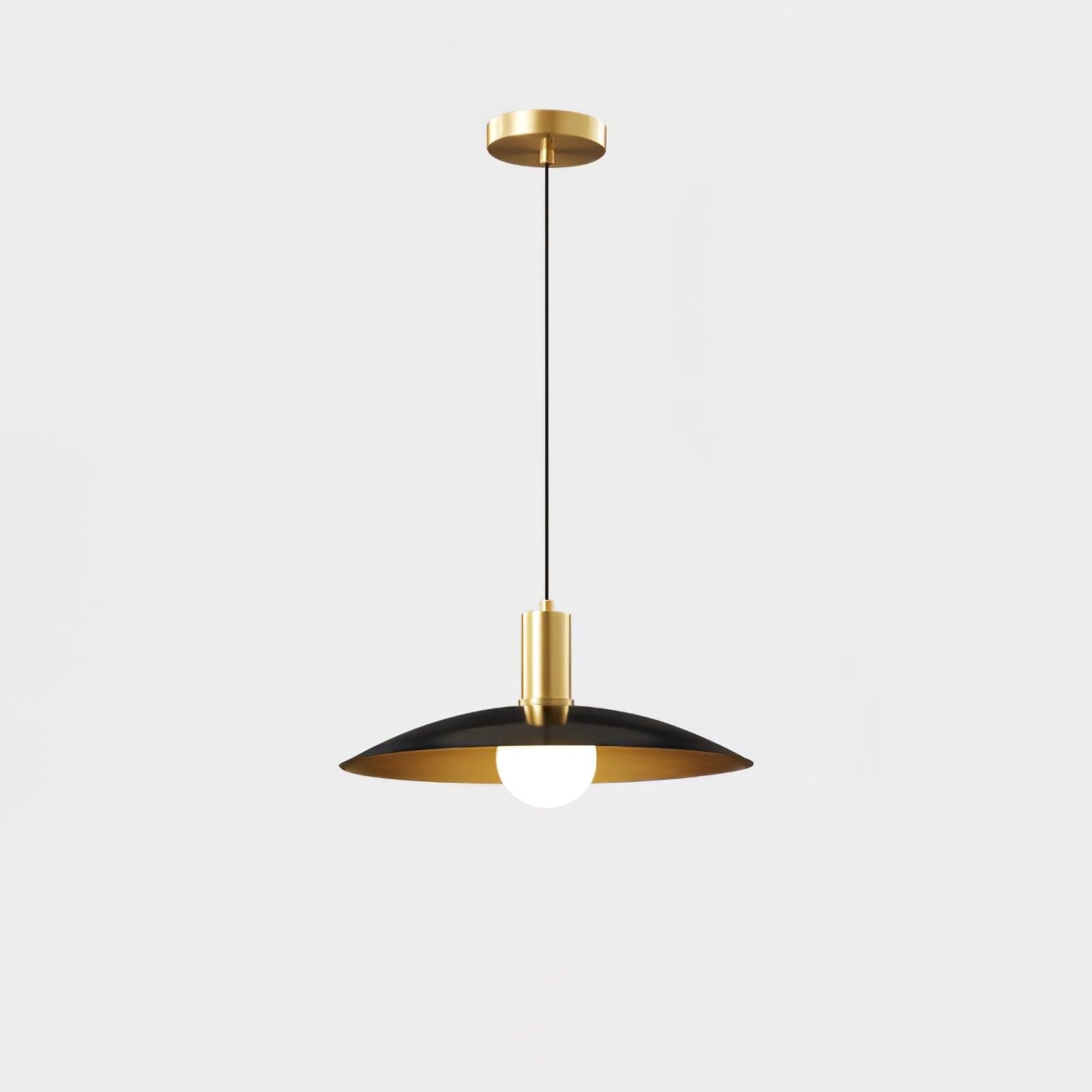 Brass Flared Pendant Lamp M469