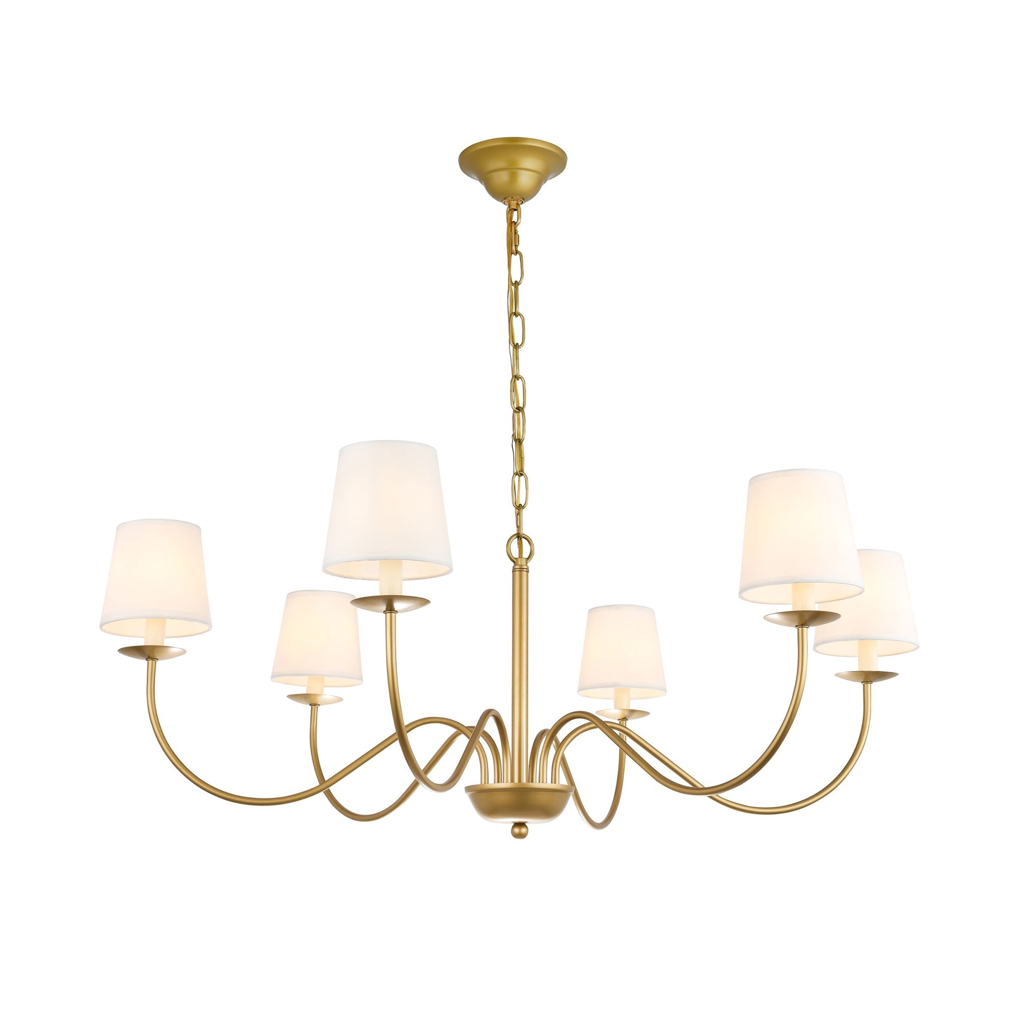 Eclipse Brass Chandelier T1736