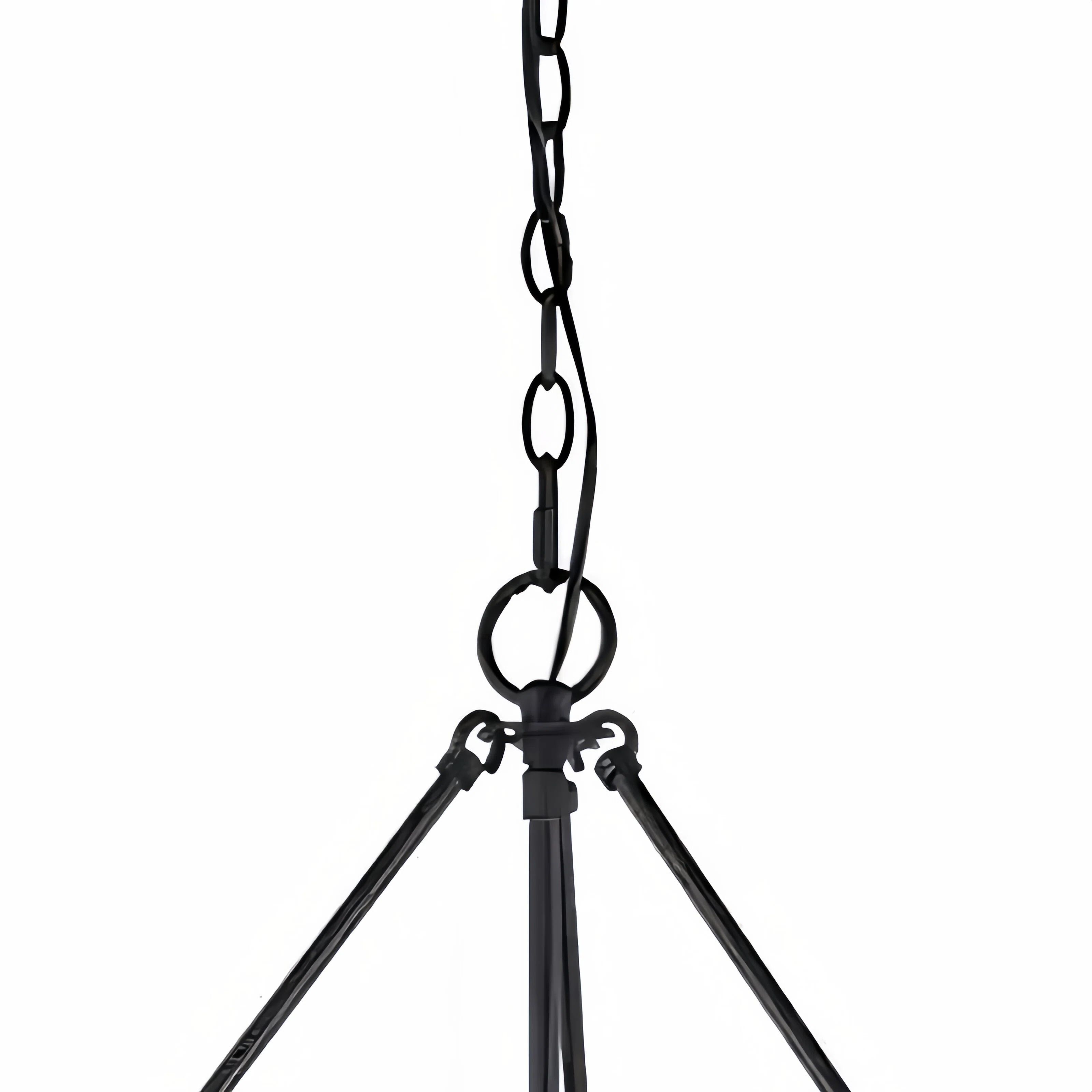 Dravik Contemporary Industrial Drum Pendant — Black Metal Pendant for Living or Dining Room U06