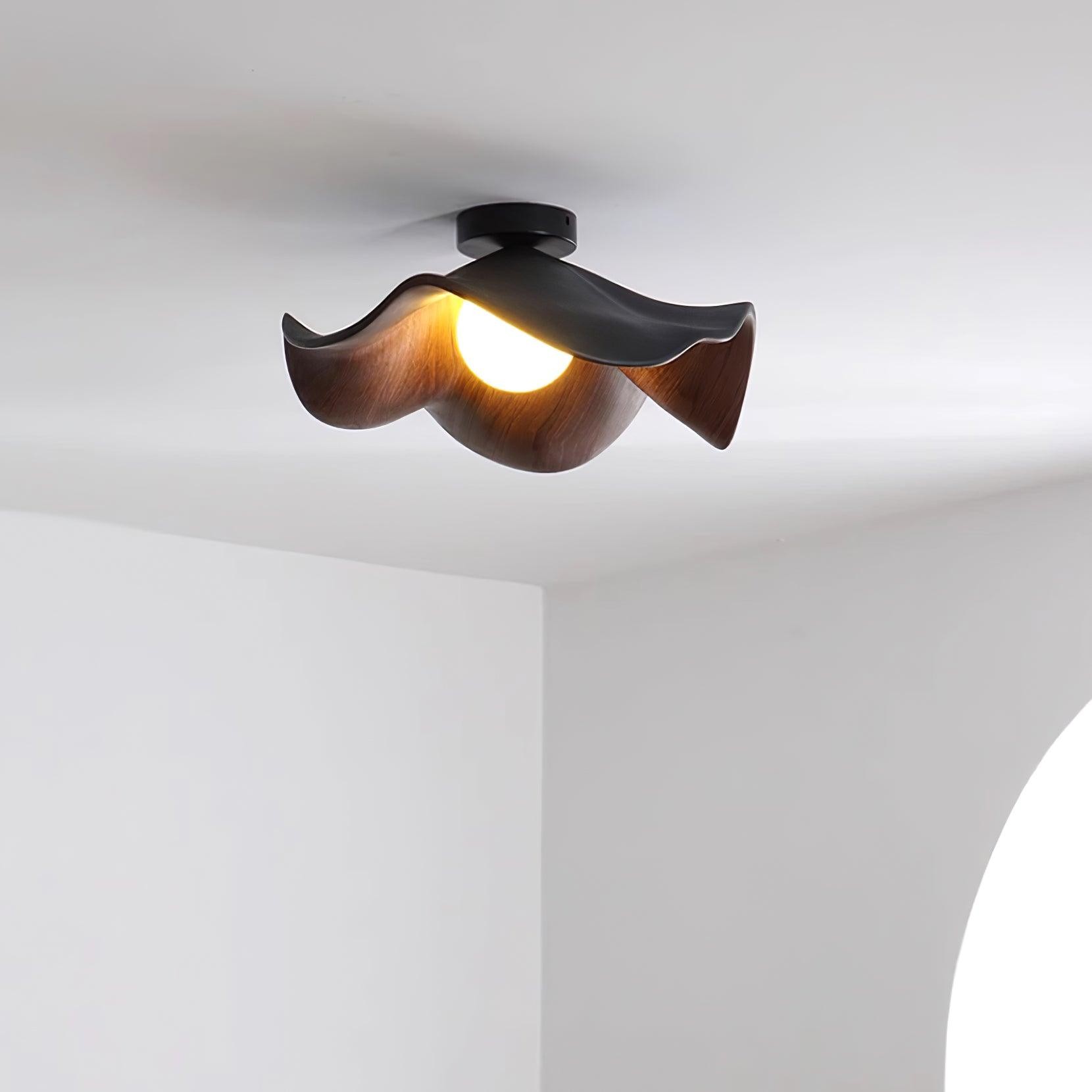 New Modern Simple Walnut Grain Ceiling Light M71