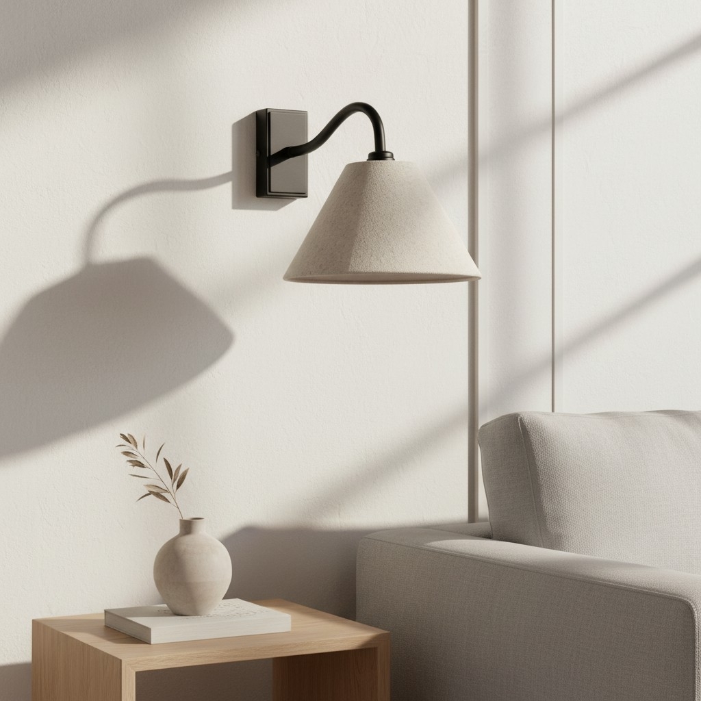 Lumweve Wall Light - Pleated Look Shade Refined Sconce for Corridor and Study T917