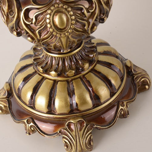 Traditional European Pink Pattern Lampshade Table Lamp M496
