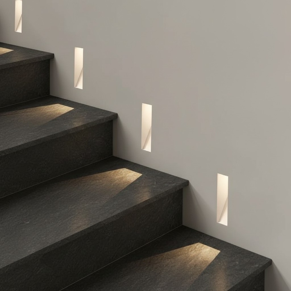 Stary LED Sensor Wall Light - Frameless Recessed Step Lamp for Hallway T1130