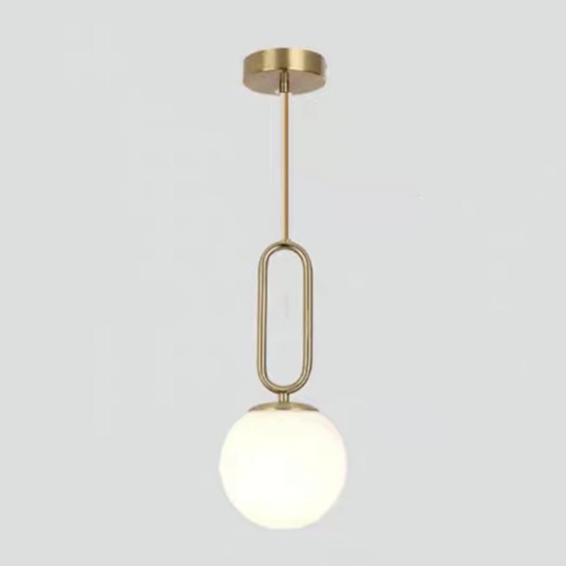 Large Minimalist Oval Ring Pendant Light