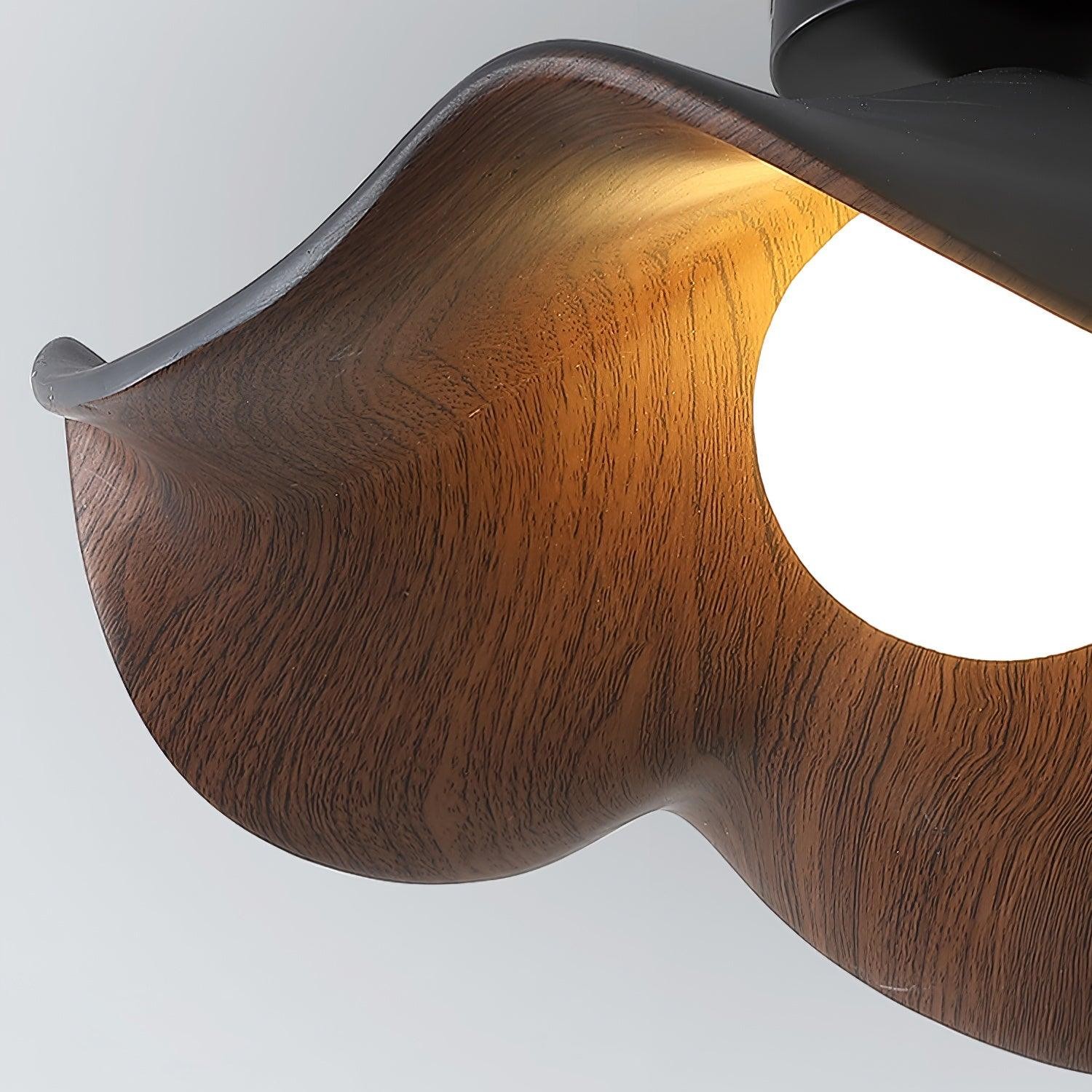 New Modern Simple Walnut Grain Ceiling Light M71