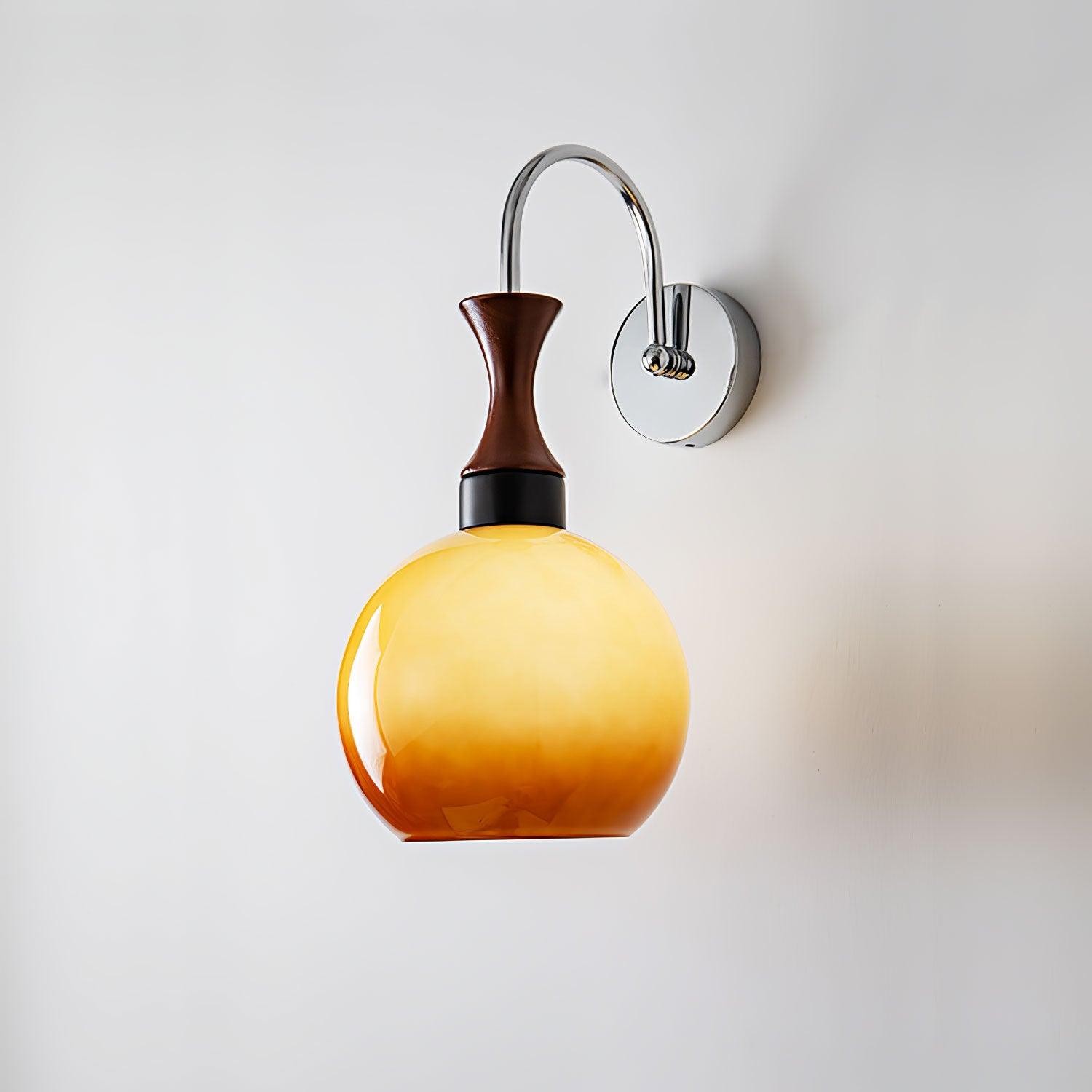 Spherical Yellow Wall Lamp M522