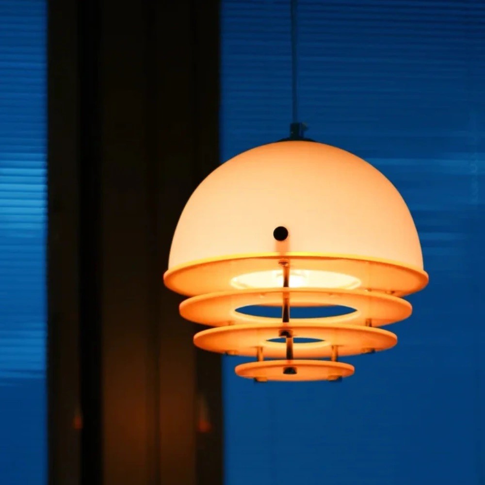 Bauhaus Sunset Pendant Lamp - Warm Ambient Lighting for Living Room S213