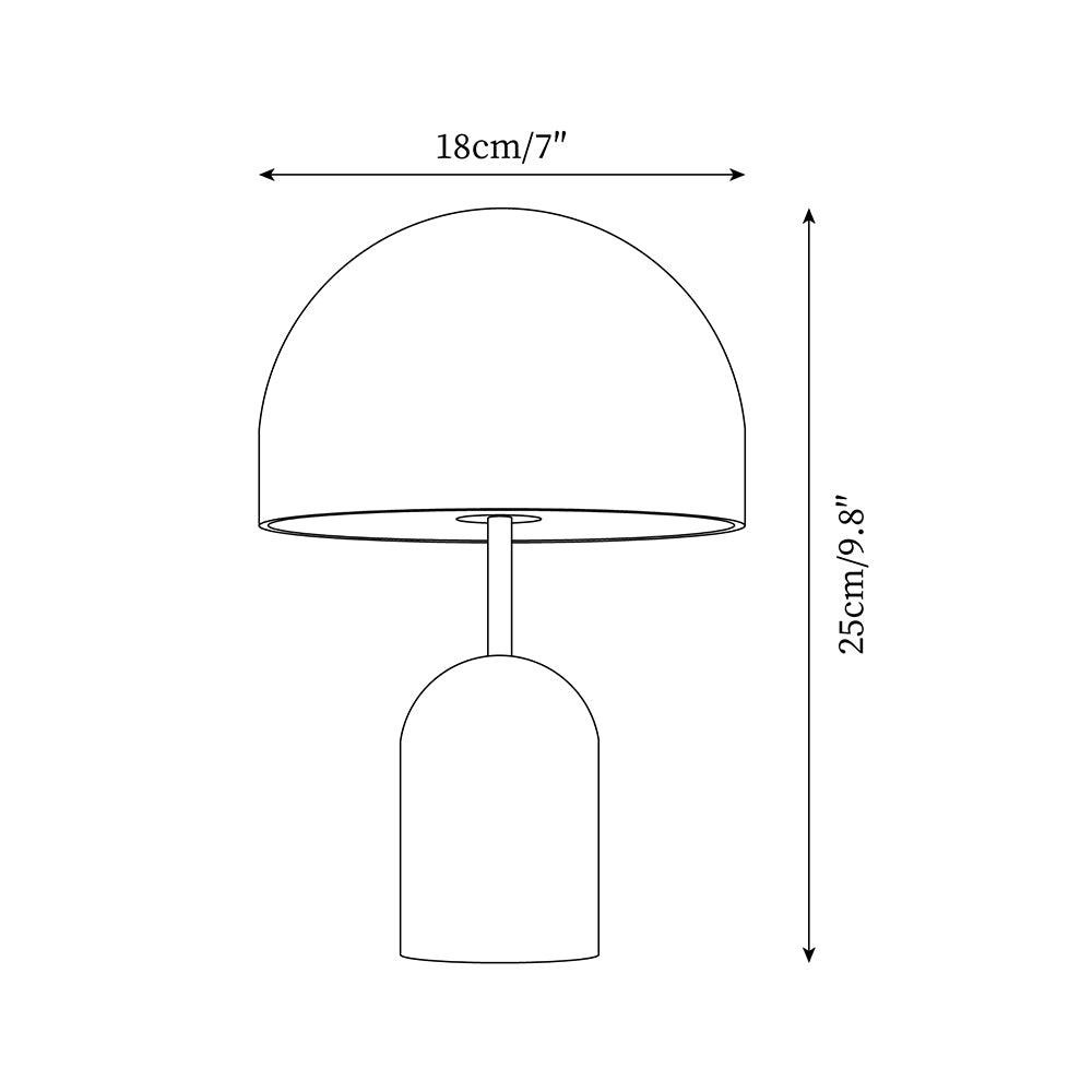 Smooth Mushroom Portable Table Lamp M179