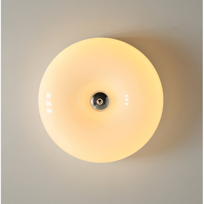 Bauhaus Cream Pudding Glass Ceiling Lamp S193