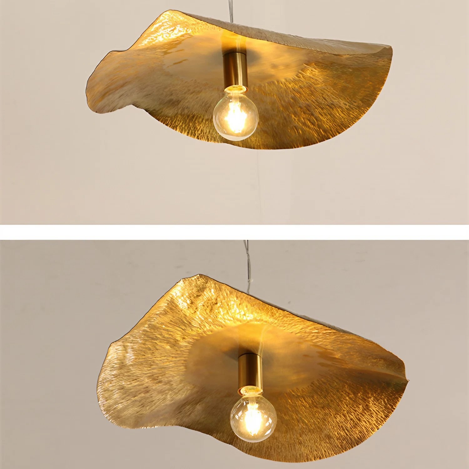 Vintage Lotus Leaf Pendant Light For Living Room S64