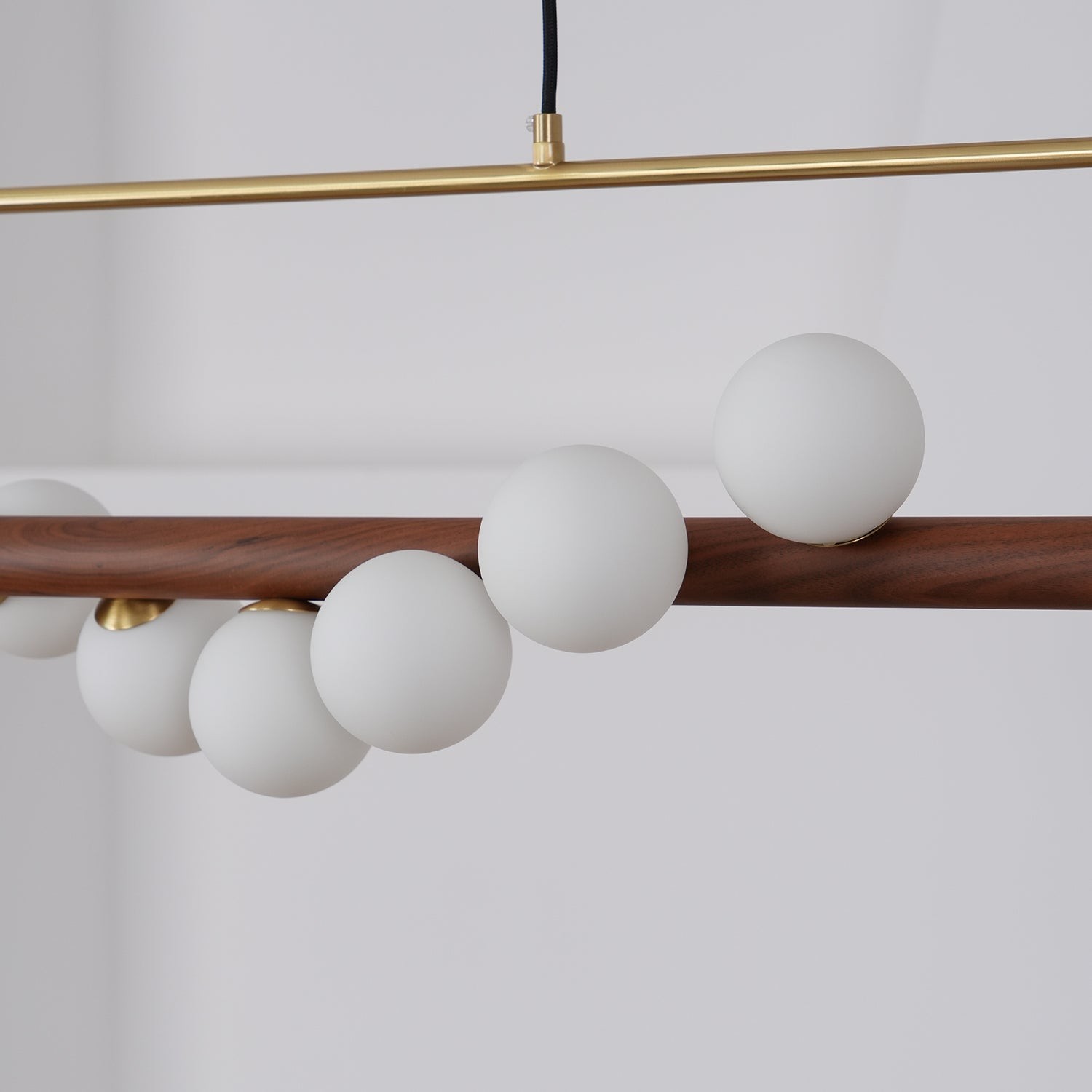 Modern Walnut Simple Chandelier M32