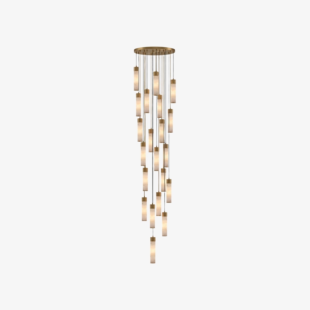 Solaryx Minimal Cylindrical Silhouette Pendant Light - Modern Style Lamp for Kitchen or Dining Room T1135